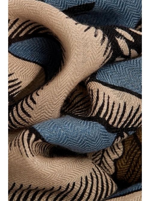 sciarpa donna 55 x 190 panthere blu Inoui Editions | SCARF 55 PANTHEREJEAN